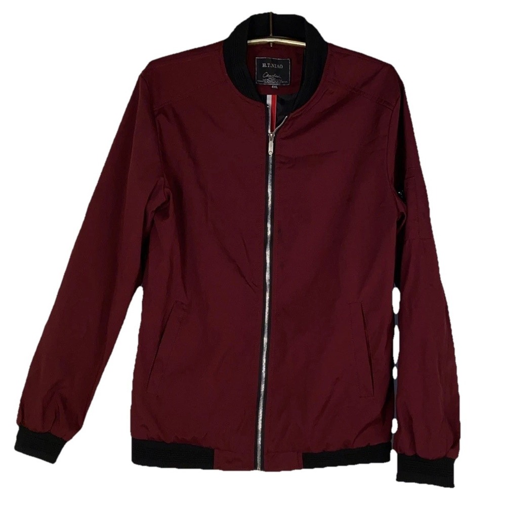 H.T. Niao Men's Full Zip Lightweight Jacket‎  size 4XL